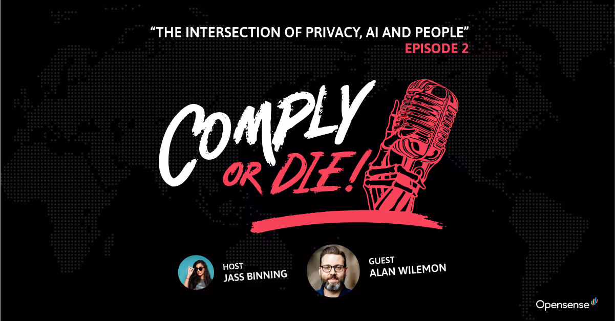 Featured podcast image: The Intersection of Privacy, AI and People with Alan Wilemon - Privacy by design and digital governance