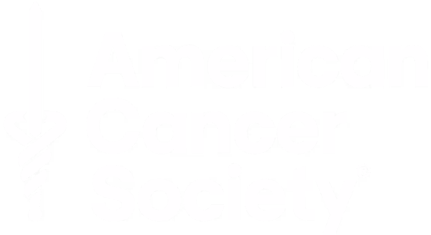 American Cancer Society white logo variant - Healthcare and cancer research organization