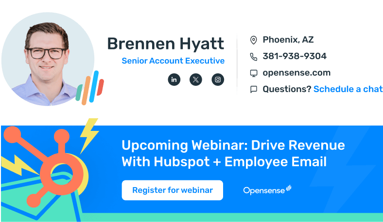 Build pipeline email signature banner - Promote upcoming webinars