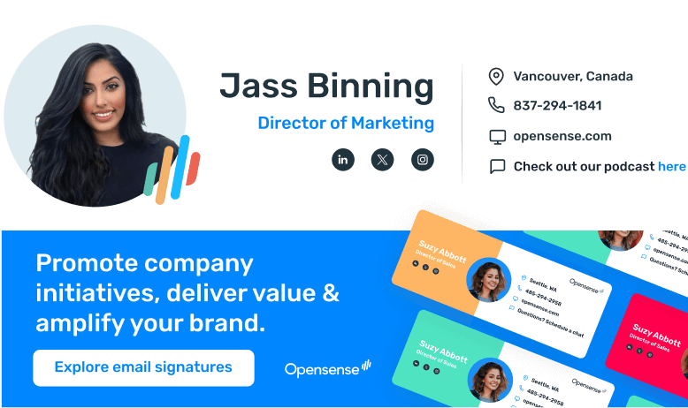 Brand awareness email signature banner - Introduce products or services