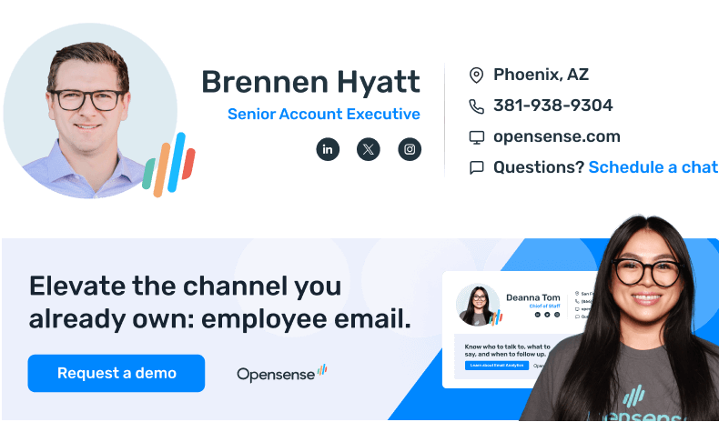 Build pipeline email signature banner - Encourage demos