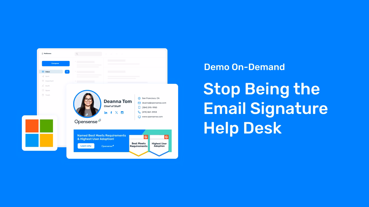 Stop Being the Email Signature Help Desk Webinar