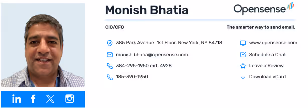 email signature templates from Opensense example 16